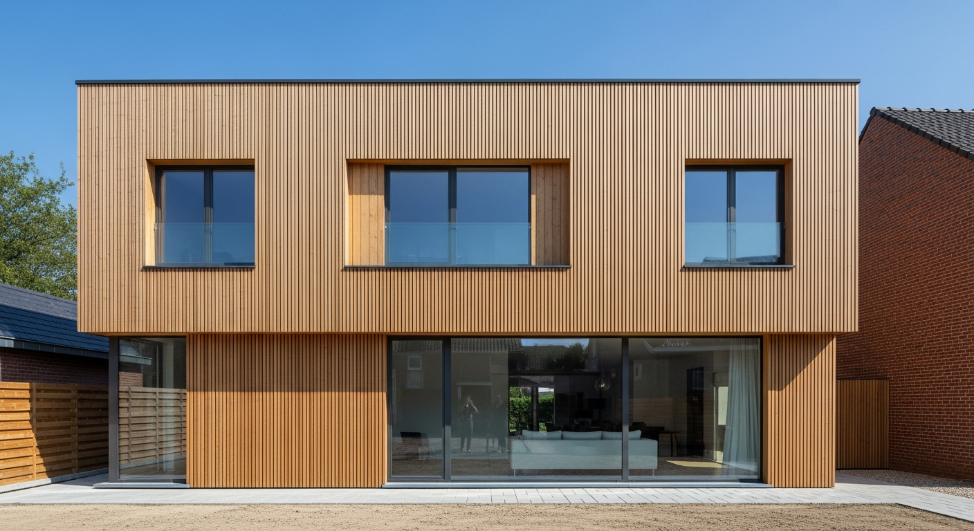 Bardage en bois installée par Creative Solution