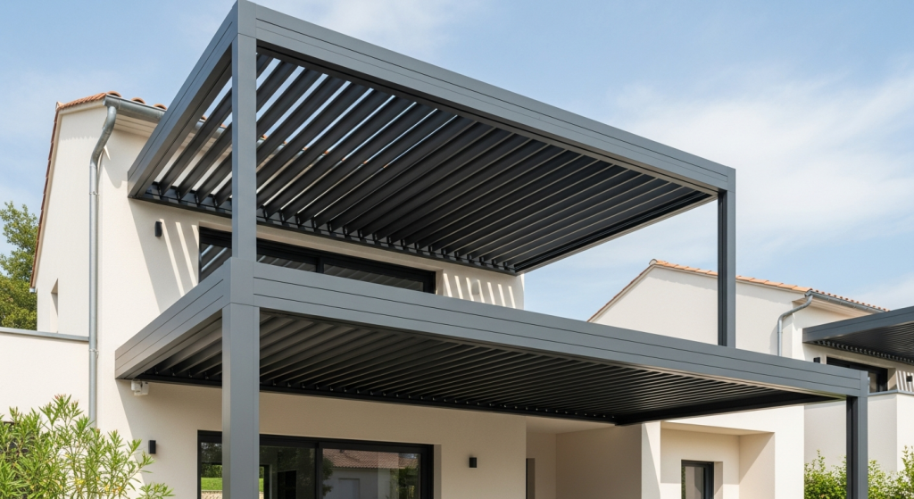 Détail Pergola en aluminium à Wallonie - Creative Solution