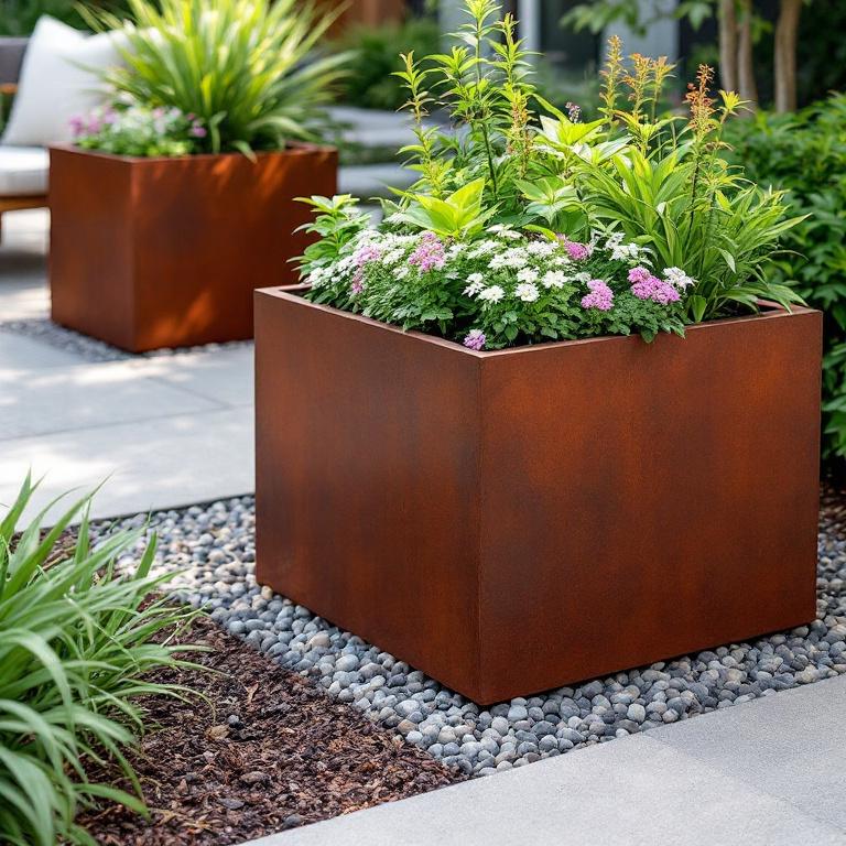 Réalisation Acier Corten à Braine-l'Alleud Détail Acier Corten à Braine-l'Alleud - Creative Solution